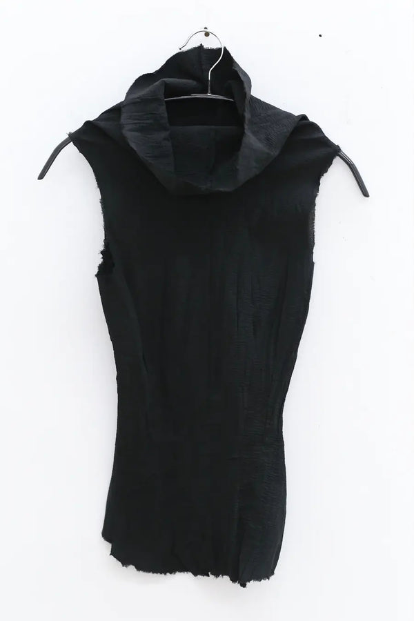 Marc Le Bihan Silk Shrink Turtleneck Top 26951 Series MLB-26951 E23-HEI Black 26951 E23